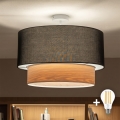 Brilagi - LED plafonska svjetiljka CERIA 1xE27/60W/230V Ø 50 cm bijela/crna/bež