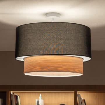 Brilagi - LED plafonska svjetiljka CERIA 1xE27/60W/230V Ø 50 cm bijela/crna/bež