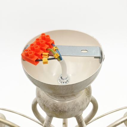 Brilagi - LED plafonski luster ANTICO 5xE27/60W/230V 3000K bijela patina
