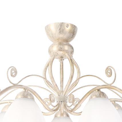 Brilagi - LED plafonski luster ANTICO 5xE27/60W/230V 3000K bijela patina