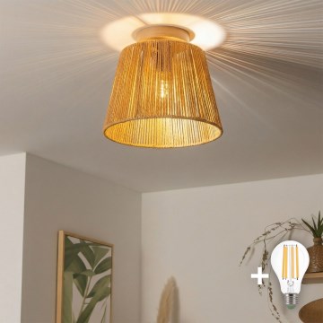 Brilagi - LED plafonski luster CERIA BOHO 1xE27/40W/230V Ø 28 cm smeđa/hrast