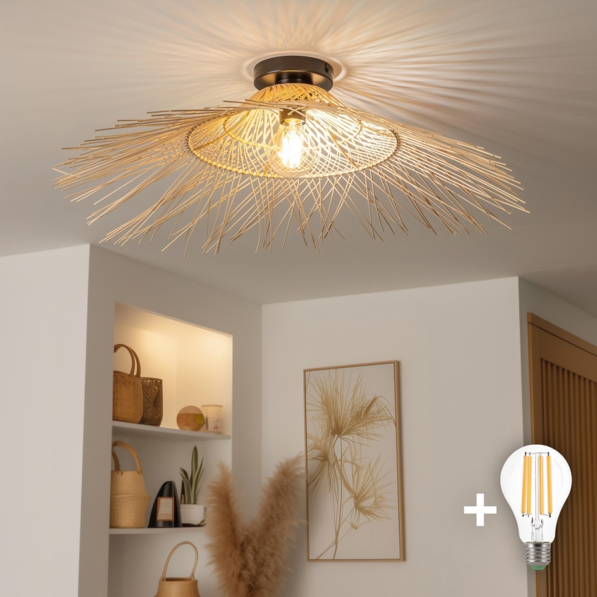 Brilagi - LED plafonski luster CERIA BOHO 1xE27/40W/230V Ø 70 cm bambus