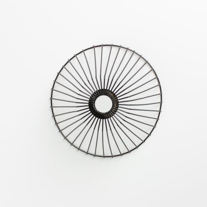 Brilagi - LED Plafonski luster CERIA WIRE 1xE27/40W/230V pr. 30 cm crna/hrast