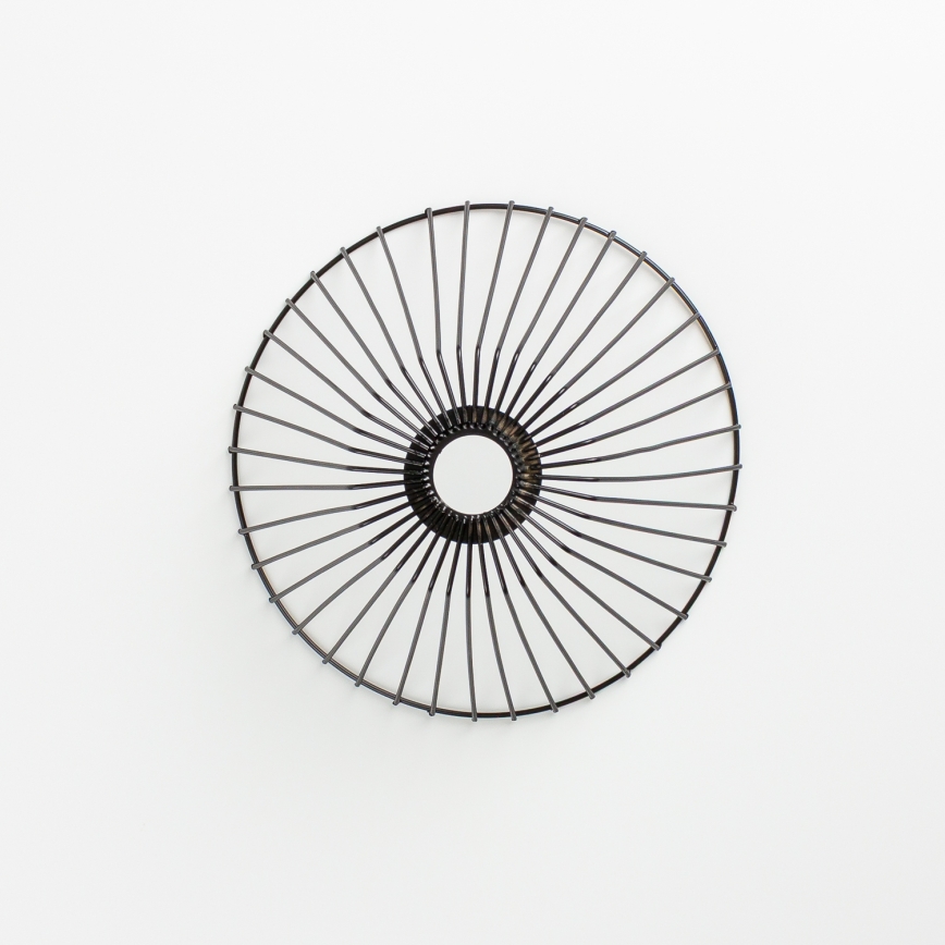 Brilagi - LED Plafonski luster CERIA WIRE 1xE27/40W/230V pr. 30 cm crna/hrast