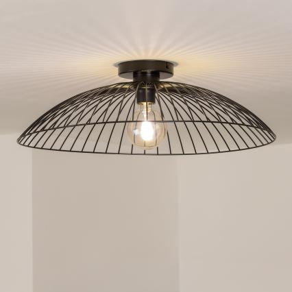 Brilagi - LED plafonski luster CERIA WIRE 1xE27/40W/230V Ø 60 cm crni