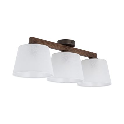 BRILAGI - LED plafonski luster LATTE 3xE27/15W/230V borovina/bijela