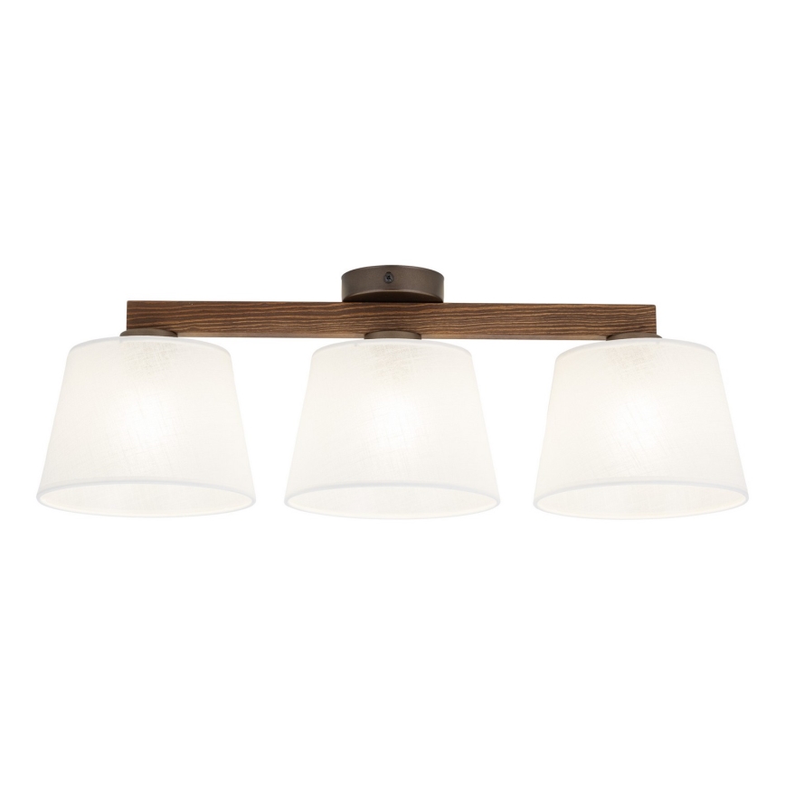 BRILAGI - LED plafonski luster LATTE 3xE27/15W/230V borovina/bijela
