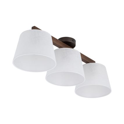 BRILAGI - LED plafonski luster LATTE 3xE27/15W/230V borovina/bijela