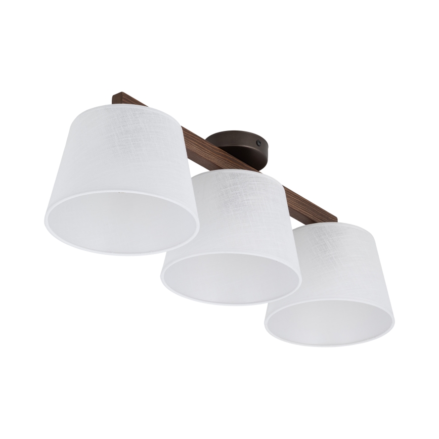 BRILAGI - LED plafonski luster LATTE 3xE27/15W/230V borovina/bijela
