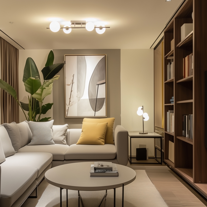 Brilagi - LED plafonski luster MILLA 4xG9/3W/230V crni krom/bijela