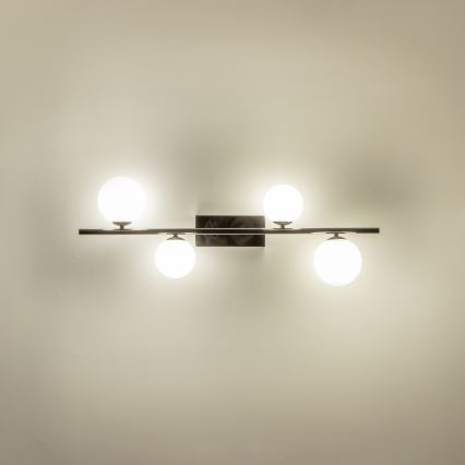 Brilagi - LED plafonski luster MILLA 4xG9/3W/230V crni krom/bijela