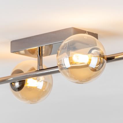 Brilagi - LED plafonski luster MILLA 4xG9/3W/230V crni krom/zlatna