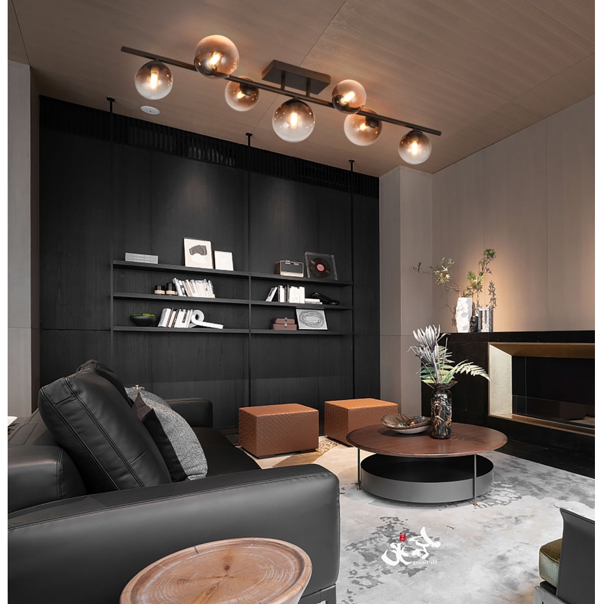 Brilagi - LED Plafonski luster MILLA 7xG9/3W/230V smeđa/zadimljeno-smeđa