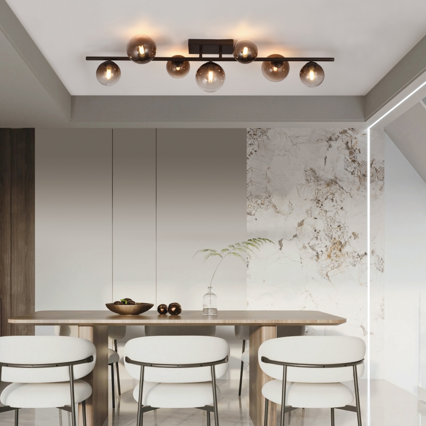 Brilagi - LED Plafonski luster MILLA 7xG9/3W/230V smeđa/zadimljeno-smeđa