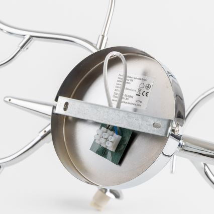 Brilagi - LED plafonski luster MISTEL 15xG9/3W/230V crni krom/dimljeno