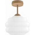 BRILAGI - LED plafonski luster RETRO GLASS 1xE27/60W/230V promjer 20 cm bež/bijela