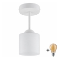 BRILAGI - LED Plafonski luster RETRO GLASS 1xE27/60W/230V Ø 10 cm bijela