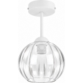 BRILAGI - LED plafonski luster RETRO GLASS 1xE27/60W/230V Ø 18 cm bijela/prozirna