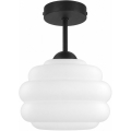 BRILAGI - LED Plafonski luster RETRO GLASS 1xE27/60W/230V Ø 20 cm crna/bijela