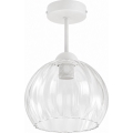 BRILAGI - LED plafonski luster RETRO GLASS 1xE27/60W/230V Ø 25 cm bijela/prozirna