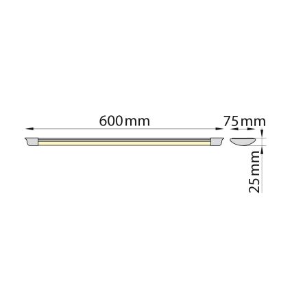Brilagi - LED Podelementna svjetiljka AVERO LED/16W/230V 60 cm