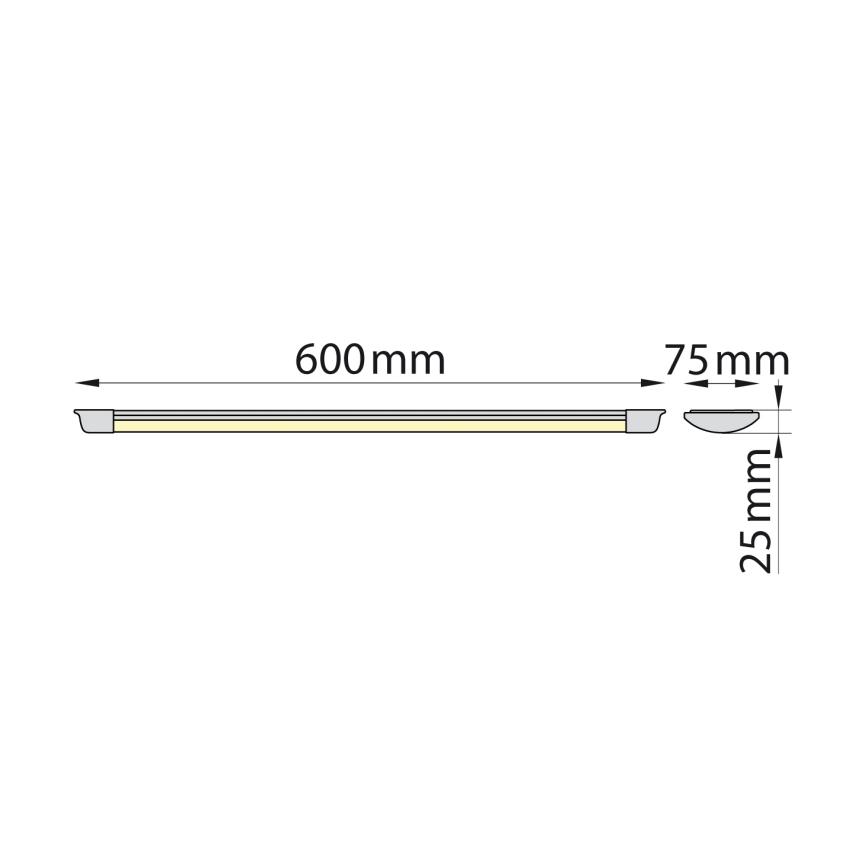 Brilagi - LED Podelementna svjetiljka AVERO LED/16W/230V 60 cm