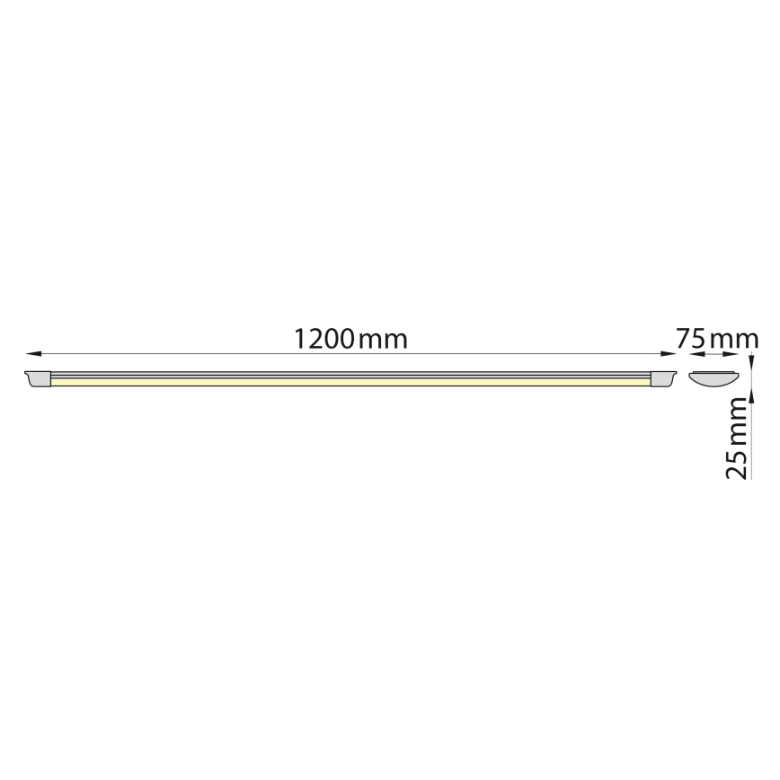 Brilagi - LED Podelementna svjetiljka AVERO LED/32W/230V 120 cm