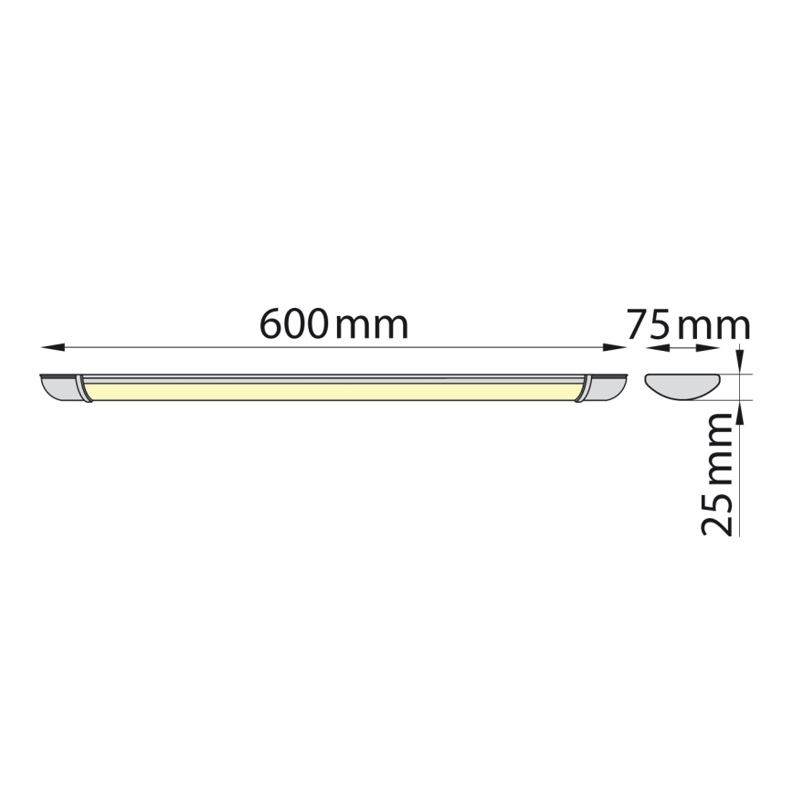 Brilagi - LED Podelementna svjetiljka LUMA LED/16W/230V 60 cm