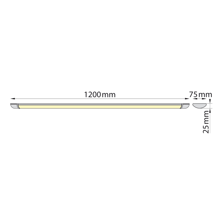Brilagi - LED Podelementna svjetiljka LUMA LED/32W/230V 120 cm
