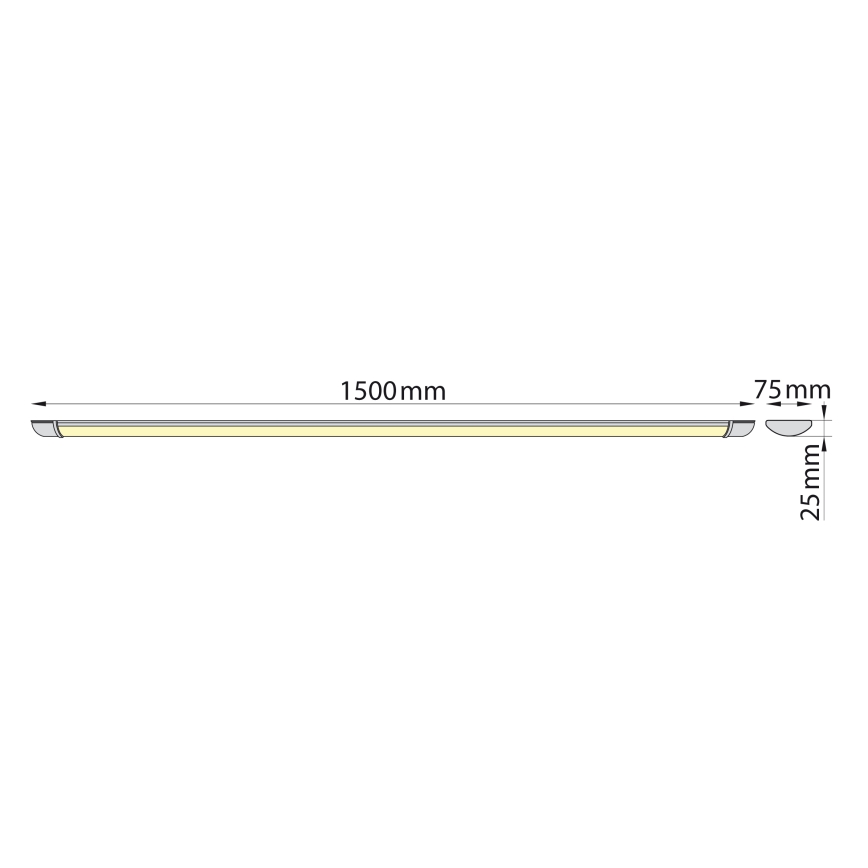 Brilagi - LED Podelementna svjetiljka LUMA LED/40W/230V 150 cm