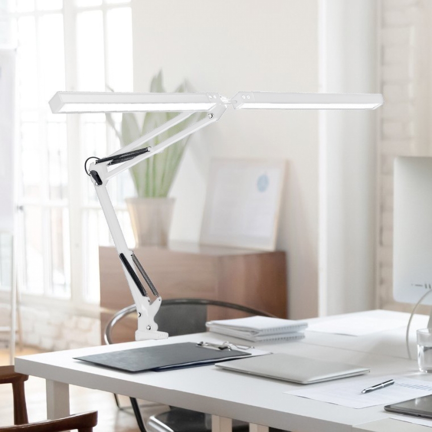 Brilagi - LED podesiva fleksibilna stolna lampa VARIO 2xLED/14W/230V 3000-6000K bijela