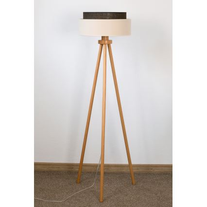 Brilagi - LED podna lampa BOHO STYLE 1xE27/15W/230V krem/smeđa
