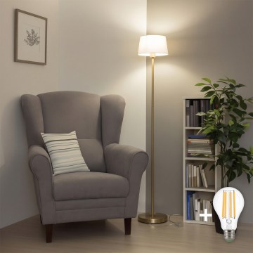 Brilagi - LED podna lampa CERIA 1xE27/20W/230V Ø 25 cm siva/zlatna