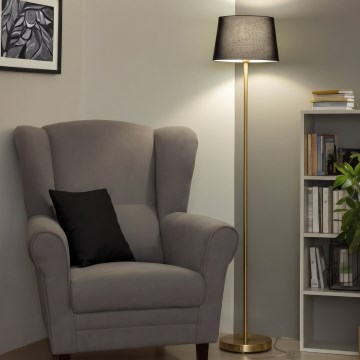 Brilagi - LED podna lampa CERIA 1xE27/20W/230V Ø 30 cm crna/zlatna