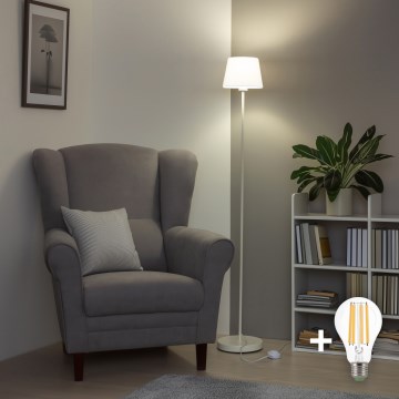Brilagi - LED podna lampa CERIA 1xE27/40W/230V Ø 20,5 cm bijela