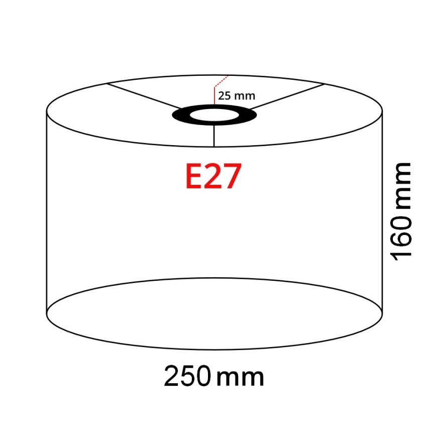 Brilagi - LED podna lampa CERIA 1xE27/40W/230V Ø 25 cm bambus/matni krom