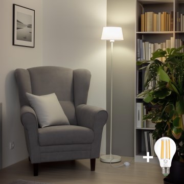 Brilagi - LED podna lampa CERIA 1xE27/40W/230V Ø 25 cm bijela