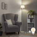 Brilagi - LED podna lampa CERIA 1xE27/40W/230V Ø 25 cm siva/bijela