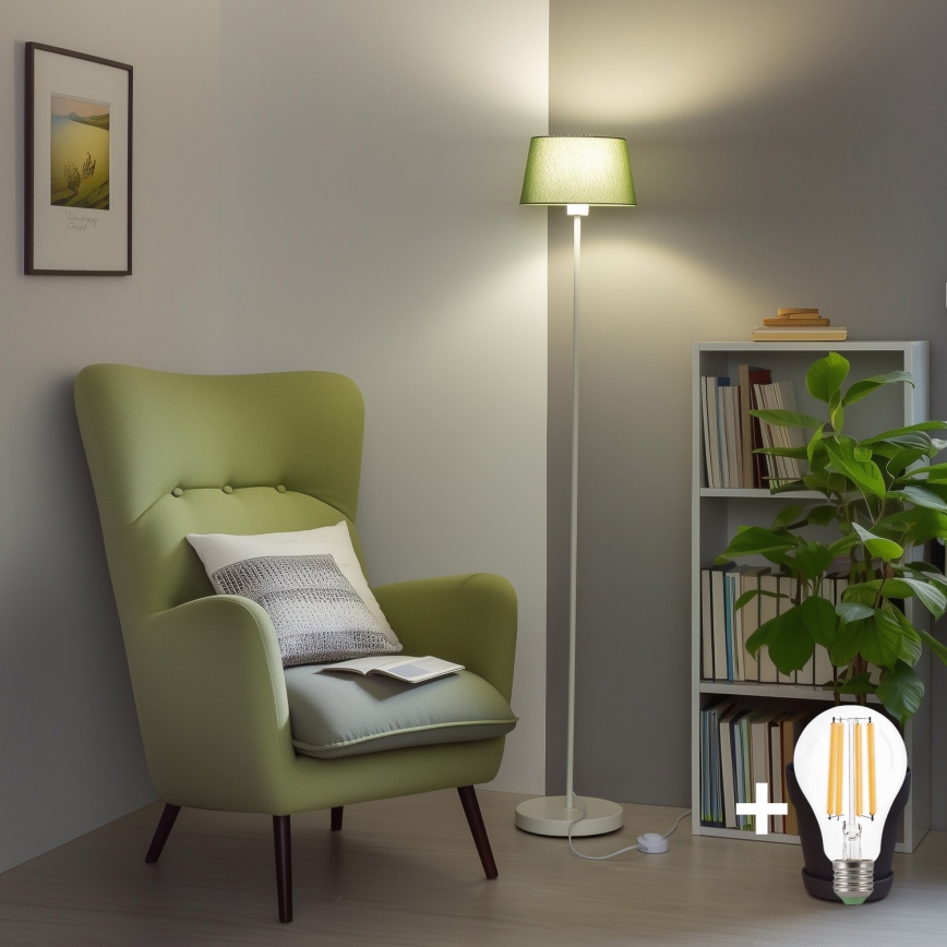 Brilagi - LED podna lampa CERIA 1xE27/40W/230V Ø 25 cm zelena/bijela