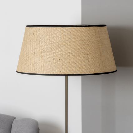 Brilagi - LED podna lampa CERIA 1xE27/40W/230V Ø 50 cm bež/matni krom