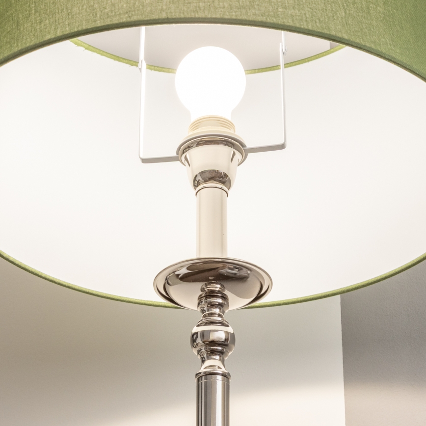 Brilagi - LED podna lampa CERIA 1xE27/60W/230V Ø 45 cm sjajni krom/zelena