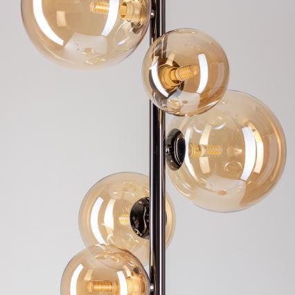 Brilagi - LED podna lampa MILLA 7xG9/3W/230V crni krom/zlatna