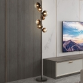 Brilagi - LED podna lampa MILLA 7xG9/3W/230V smeđa/dimno-smeđa