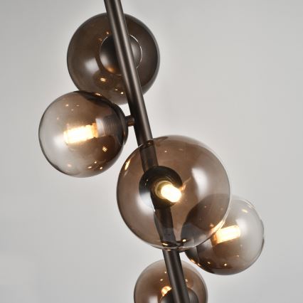 Brilagi - LED podna lampa MILLA 7xG9/3W/230V smeđa/dimno-smeđa