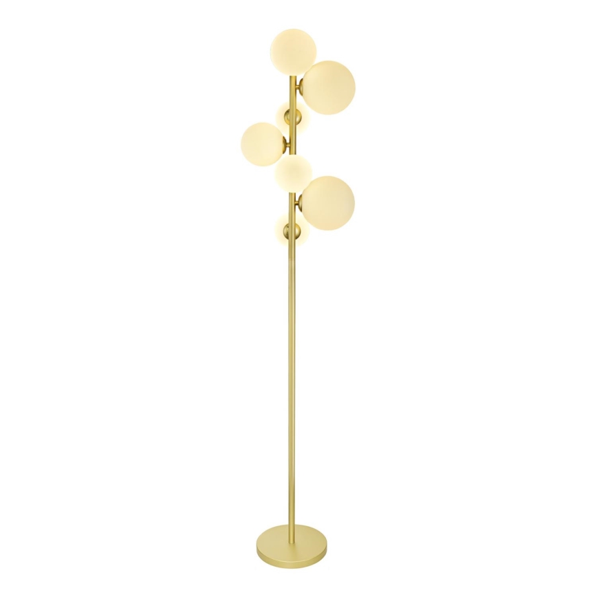 Brilagi - LED Podna lampa MILLA 7xG9/3W/230V zlatna/bijela