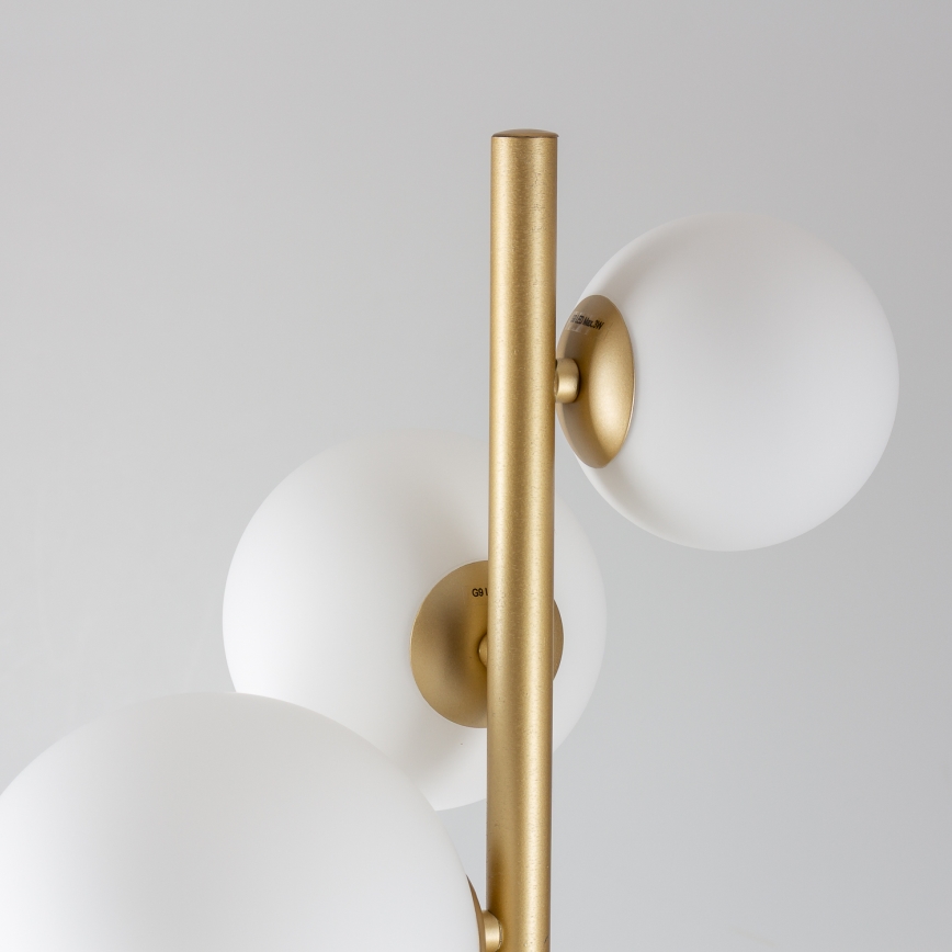 BRILAGI - LED Podna lampa MILLA 7xG9/3W/230V zlatna/bijela