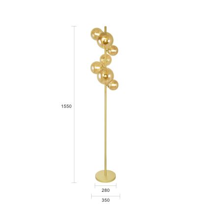 Brilagi - LED Podna lampa MILLA 7xG9/3W/230V zlatna