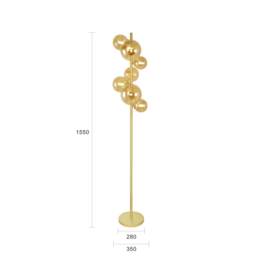 Brilagi - LED Podna lampa MILLA 7xG9/3W/230V zlatna