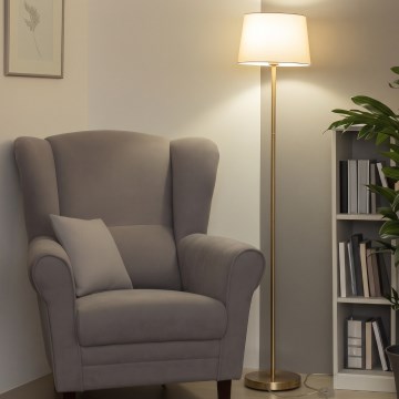Brilagi - LED podna svjetiljka CERIA 1xE27/20W/230V promjer 30 cm bež/zlatna