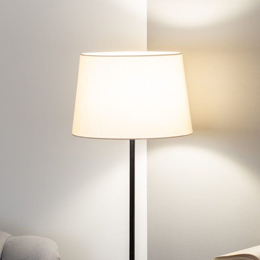 Brilagi - LED podna svjetiljka CERIA 1xE27/40W/230V Ø 30 cm bež/crna